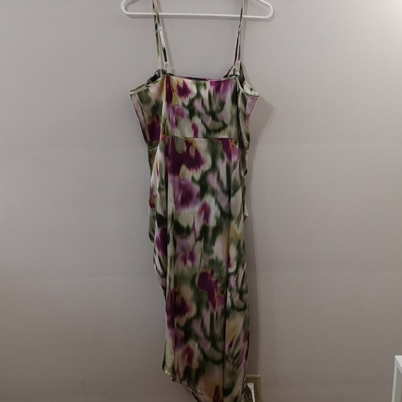 NWOT Trendy Cider Illusion Ruched Midi Dress (Size XL fits like L) - Picture 5 of 5